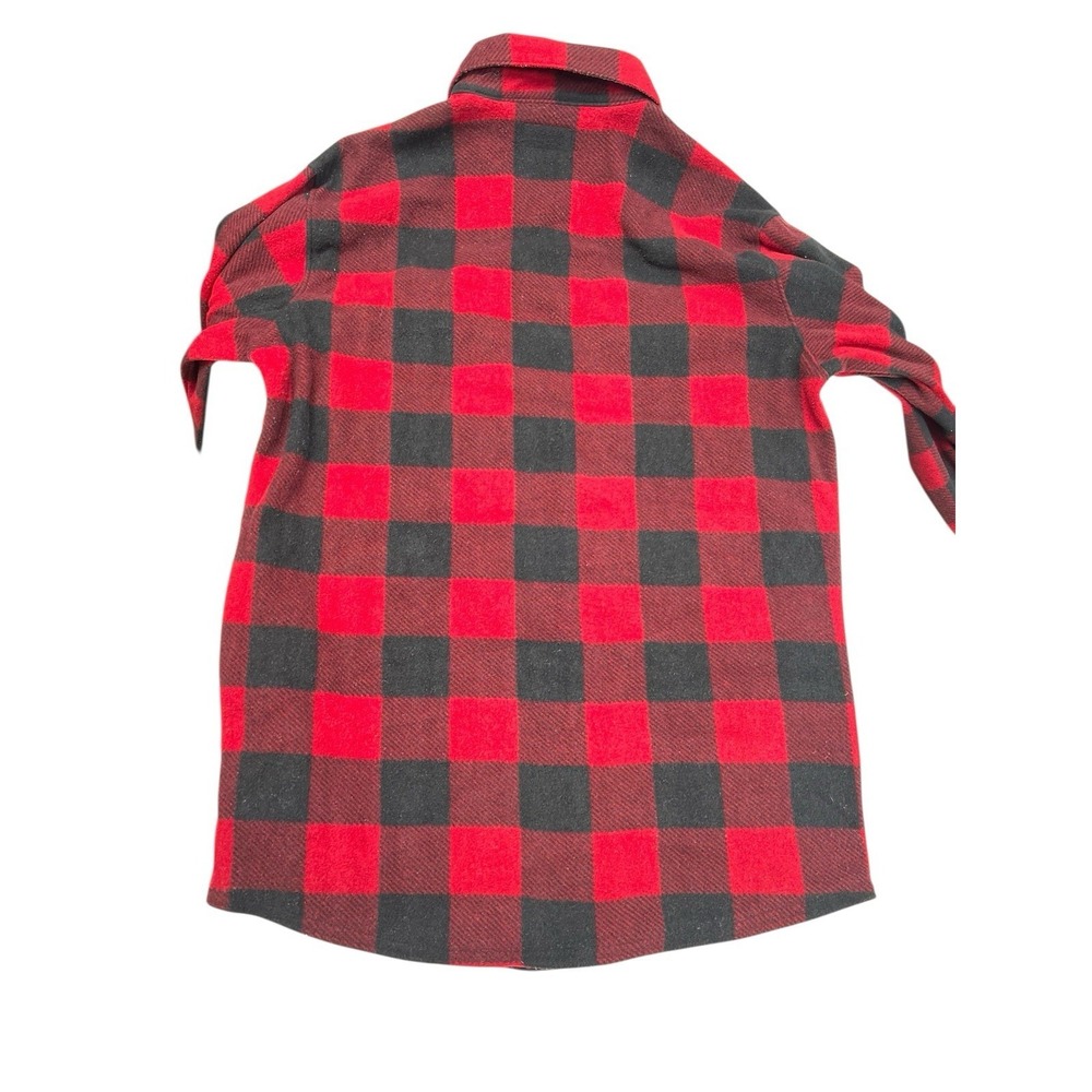 Wrangler Shirt Jacket Mens Small Buffalo Plaid Lined Shacket Outdoor Workwear - Picture 9 of 9